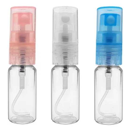 Kit 02 Frasco Flaconete Em Vidro Amostra Porta Perfume 5ml Com Válvula Spray