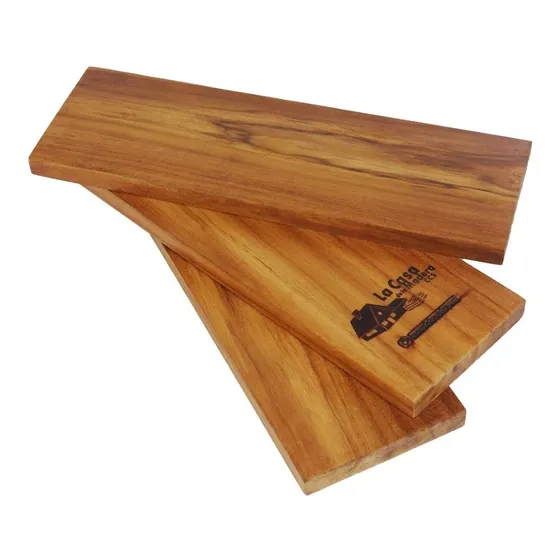 Tablon Madera De Teca Para Carpintería 15x5x305 Cm Natural