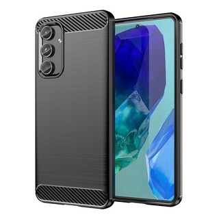 Capa Para Samsung M55 M15 Escovado Carbono Fibra Textura Capa Para Samsung M55 M15 Escovado Carbono Fibra Textura