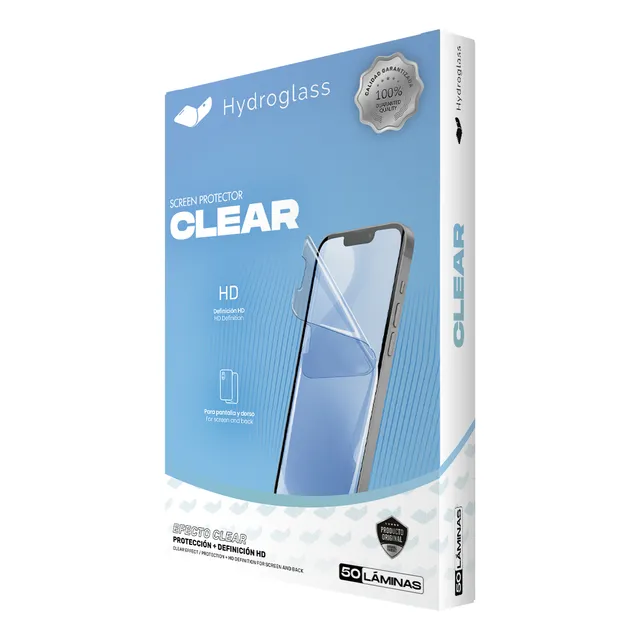 Laminas Hidrogel Caja Clear X 50 Hydroglass