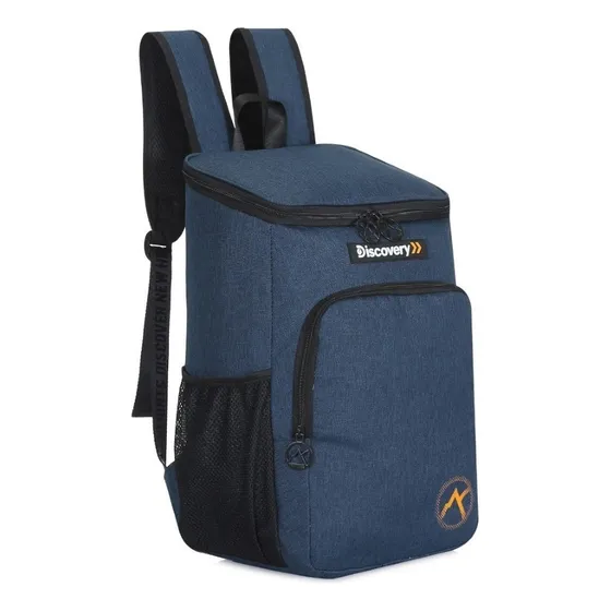 Mochila Termica Discovery Cooler Bag 17488 Color Azul Diseño De La Tela Lisa
