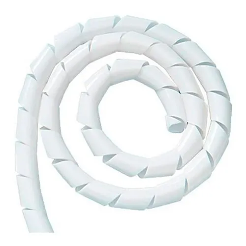 Organizador Fios E Cabos Espiral Spiraduto 1/4 Branco 5mts