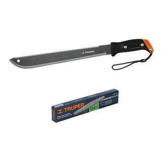 Machete Doble Filo (45cm) Truper Con Piedra Afilar Machete Doble Filo (45cm) Truper Con Piedra Afilar