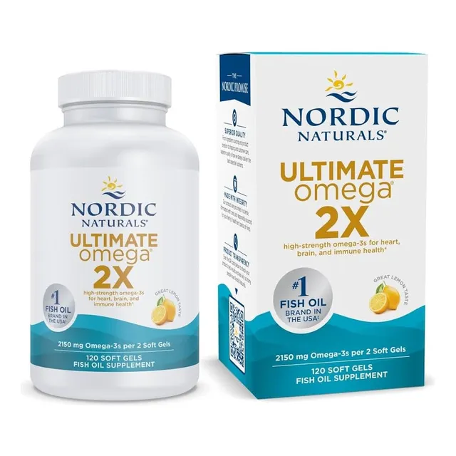 Nordic Naturals Ultimate Omega 2x High Resisten 120 Soft Sabor Limón