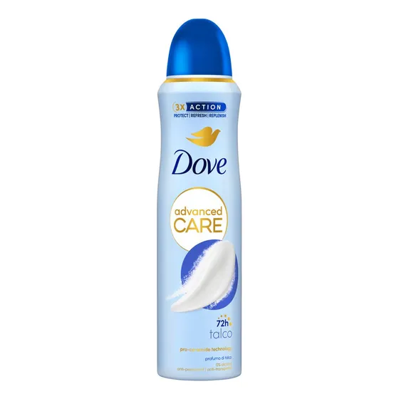 Desodorante Dove Talco Con Crema Hidratante Protección 48 H 