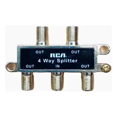 Splitter Coaxial 1x4 - Rca Para Tv Y Cable