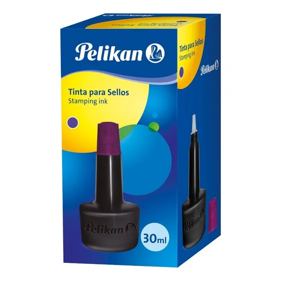 Tinta Para Sellos 30 Ml Pelikan Color Violeta