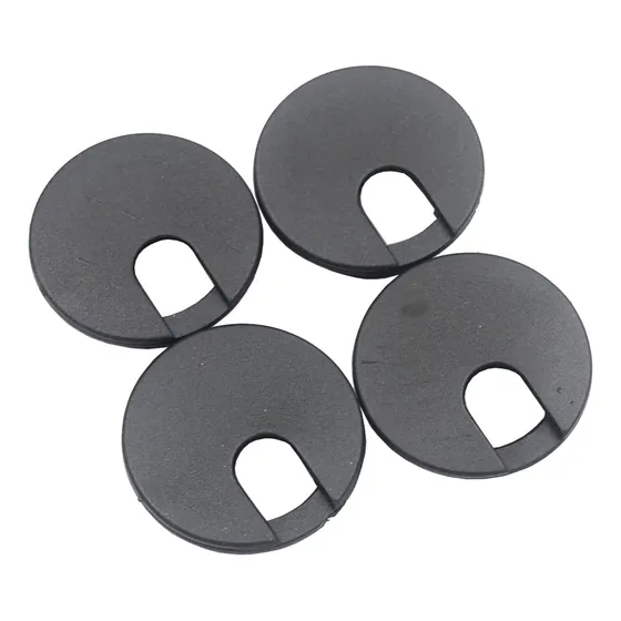 Pasacables De Escritorio Negro 35mm - 12 Unidades Para Cable