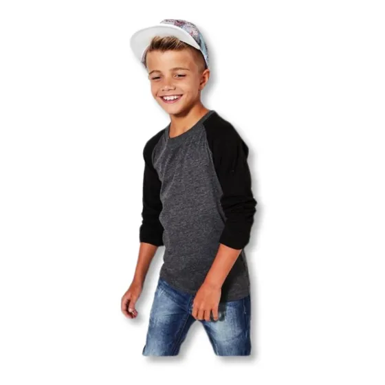 Franelas Niños Manga Larga  Raglan Marca Boohoo 7a 8 Años