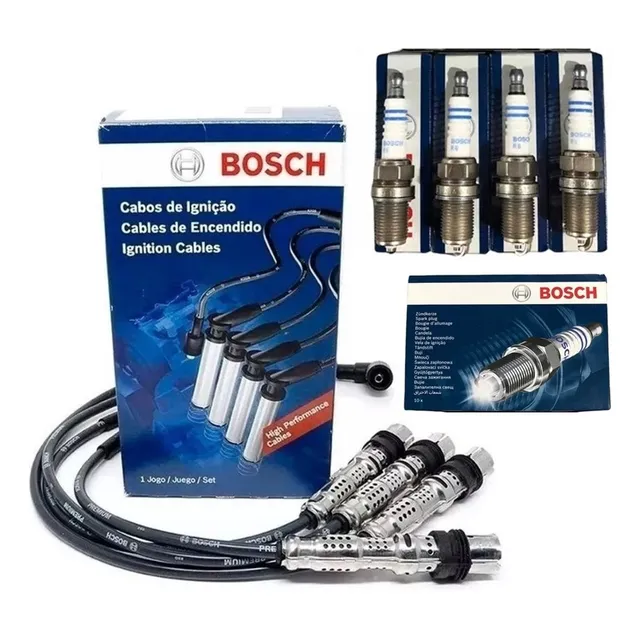 Kit Cables Y Bujias Bosch P/ Volkswagen Bora 2.0 8v
