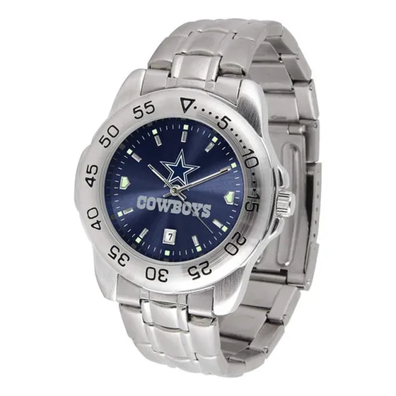 Reloj De Acero Oficial Dallas Cowboys Serie Deportiva
