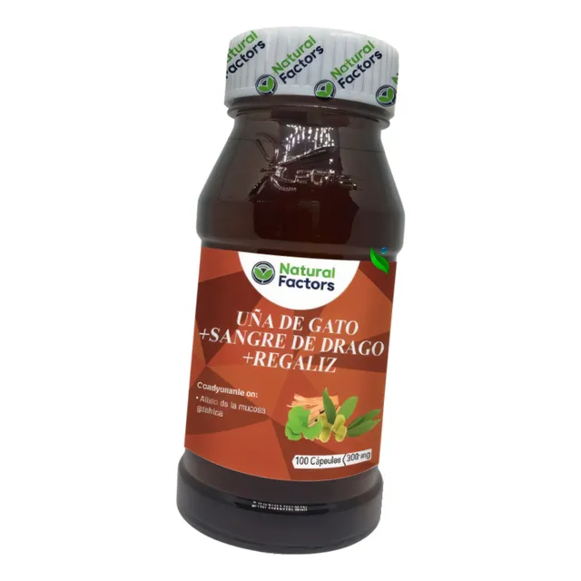 Gastritis / Reflujo X 100 Cáps - Uña De Gato Sangre De Drago