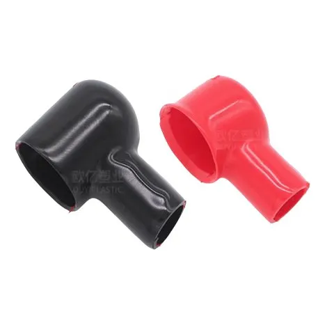 Gorro De Goma Para Borne De Bateria (rojo+negro) Pack*5pares