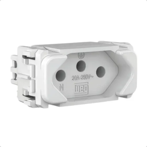 Módulo Tomada 2p + T 20a 250v Modular Composé Branco Weg