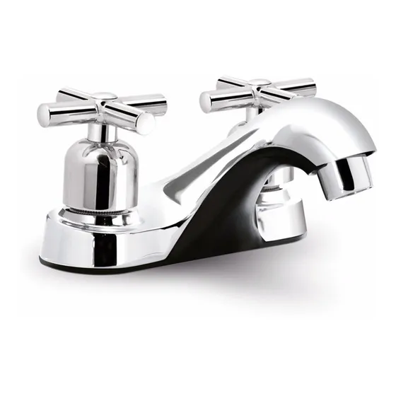 Llave Lavamanos Doble Metalic Griferia Belt-g Manilla Drop