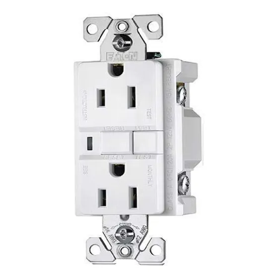 Contacto Dúplex Falla A Tierra 20a 125v Mgf20w Eaton Blanco