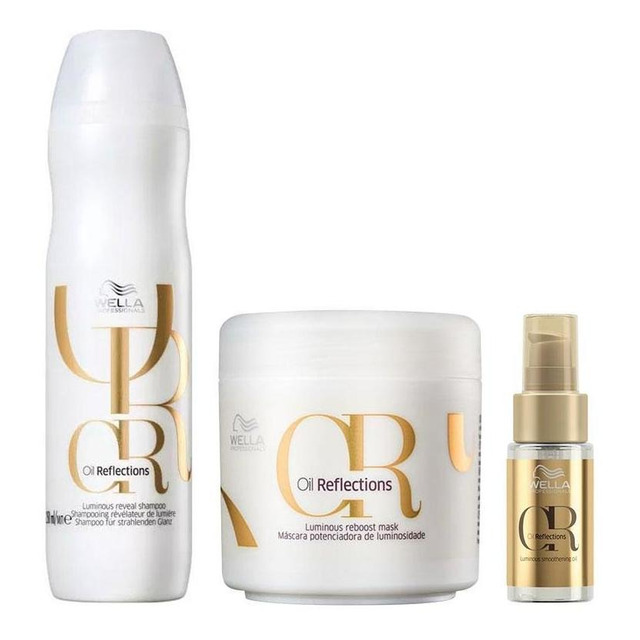 Kit Wella Oil Reflections Sh250+ol30+masc150 Kit Wella Oil Reflections Sh250+ol30+masc150