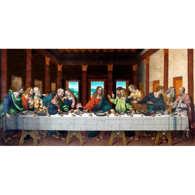 Cuadro   La Última Cena  Leonardo Da Vinci 50 X 100