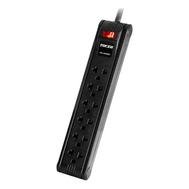 Forza Ps-1006b, Regleta 6 Salidas Cable 3m Negro