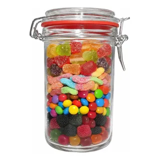 Pote Hermético Vidro Trava Metal 450ml Class Home Transparente