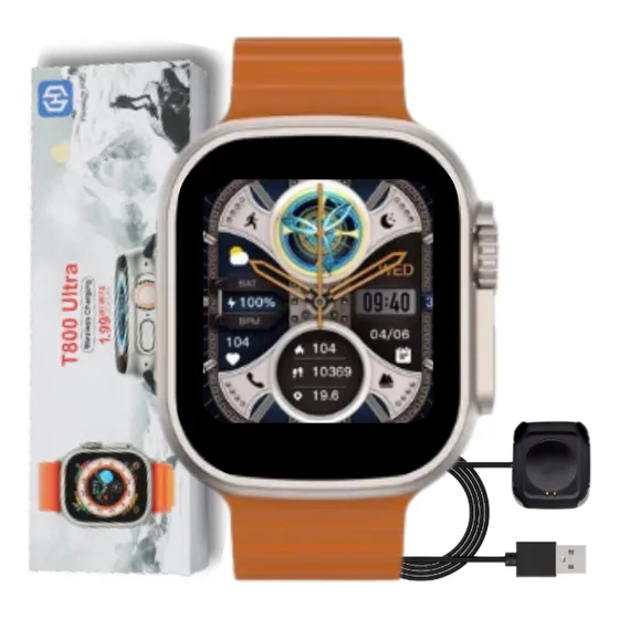 Relógio Smartwatch T800 Ultra Série8 Amoled Notificações Gps
