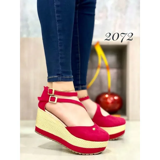 Sandalias Sueco Yuten Plataforma Canasta Moda Colombiana 