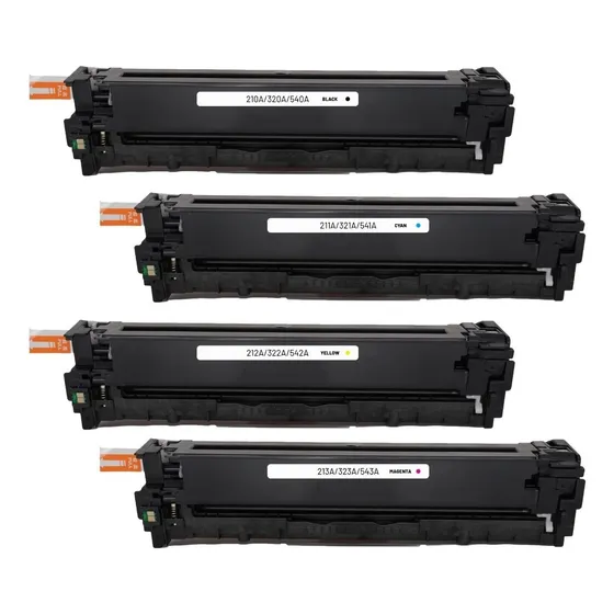 Juego Completo Toner 210a 320a 540a 211a 212a 213a Cp1215 