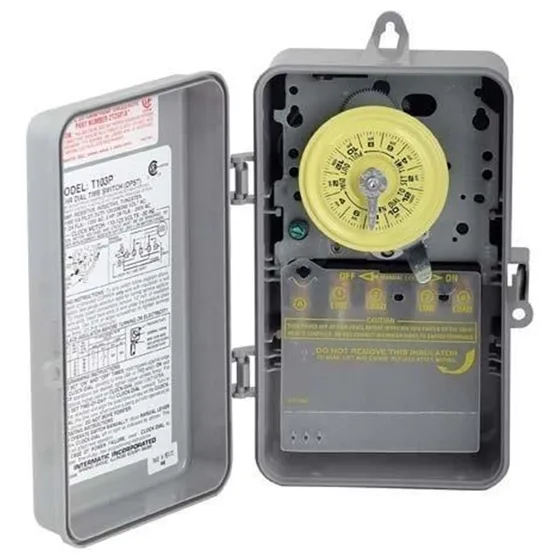 Reloj Intermatic Timer Para Alberca Y 4 Sets De Pines Extra