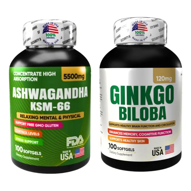 Ashwagandha Y Ginkgo Biloba - Unidad a $340