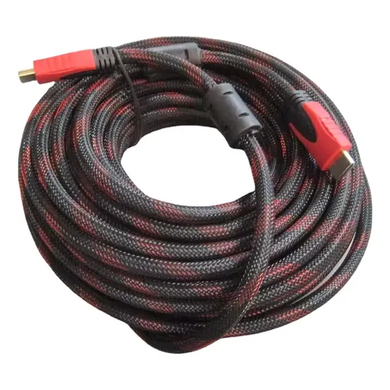 Cable Hdmi Largo 15 Metros Mallado Filtros Reforzado Full Hd Tv Monitor Notebook Proyector