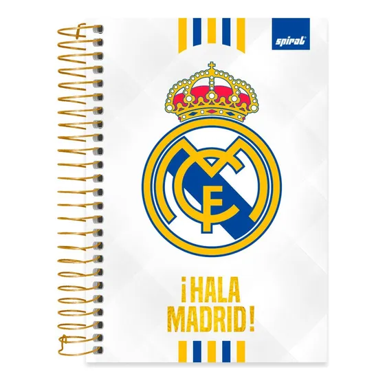Caderno Pequeno 1/4 Real Madrid Champions 80 Folhas Endrick