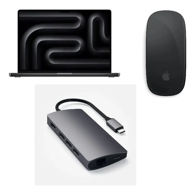 Combo Macbook Pro M4 Max + Magic Mouse + Hub Satechi Nuevo