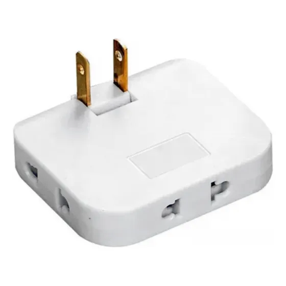 1 Adaptador Plano A Triple Universal Gira 180 Grados - E038