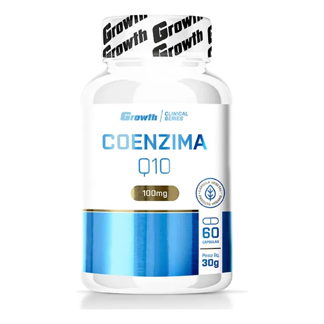 Coenzima Q10 (100mg 60 Caps) - Growth Supplements Sabor Sem Sabor