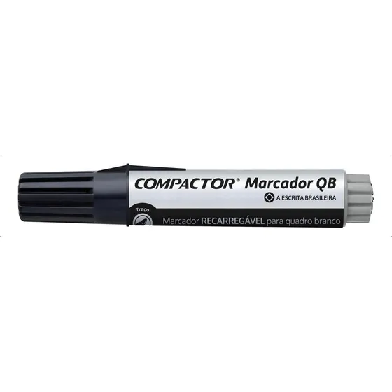 Pincel Quadro Branco Qb Recarregavel Preto