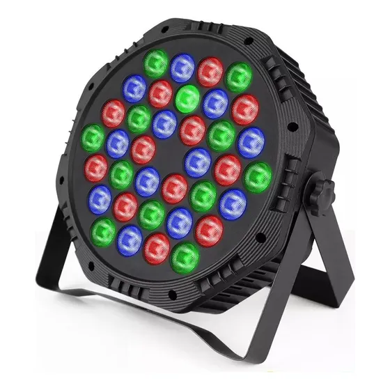 Cañon De Leds Rgb Audioritmico 36x1w Luces De Navidad Fiesta