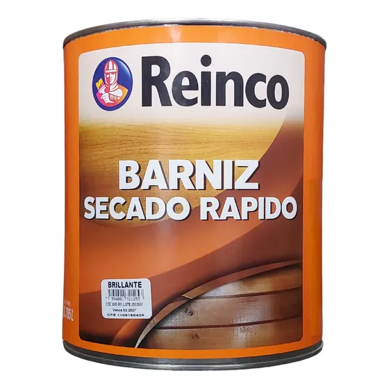 Barniz De Secado Rapido Brillante De Galon Marca Reinco