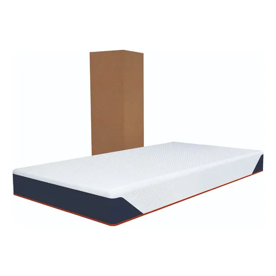 Colchón Individual Basic Recovery Memory Foam Drjoohn 18 Cm Color Blanco