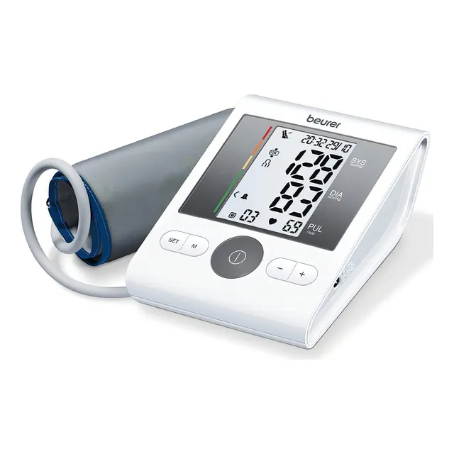 Beurer Máquina De Presión Arterial Bm28, Brazo De Presión Arterial, Almacena Hasta 120 Lecturas, Monitores De Presión Arterial En El Hogar Con Detección De Arritmia, Brazo De Monitor Bp Con Puño Bp