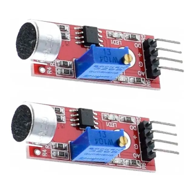 2 Pzas Modulo Ky-037 Sensor De Sonido Microfono Sensibilidad