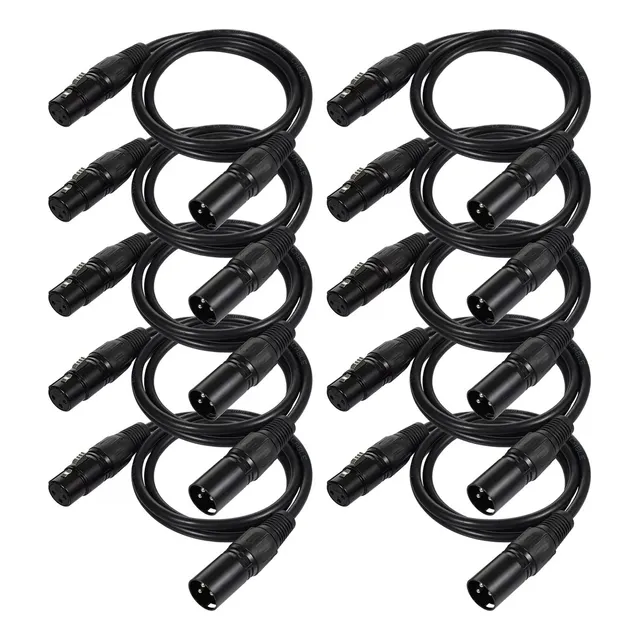 Cable Dmx Auxiliar 1m Audio Plug De Luz De Escenario 10pzs