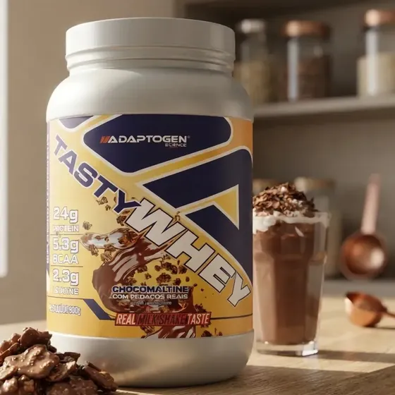 Whey protein Adaptogen Science Tasty Gourmet Tasty 3w Chocomaltine (900g) em pó x 900g