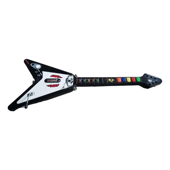 Guitarra Super Hero Wireless Compatível Com Ps1 Ps2 Wii Leia