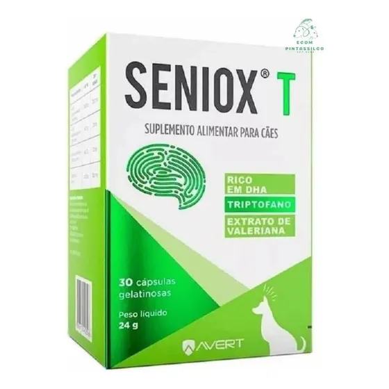 Seniox T Avert 30 Cápsulas Suplemento Para Cachorro