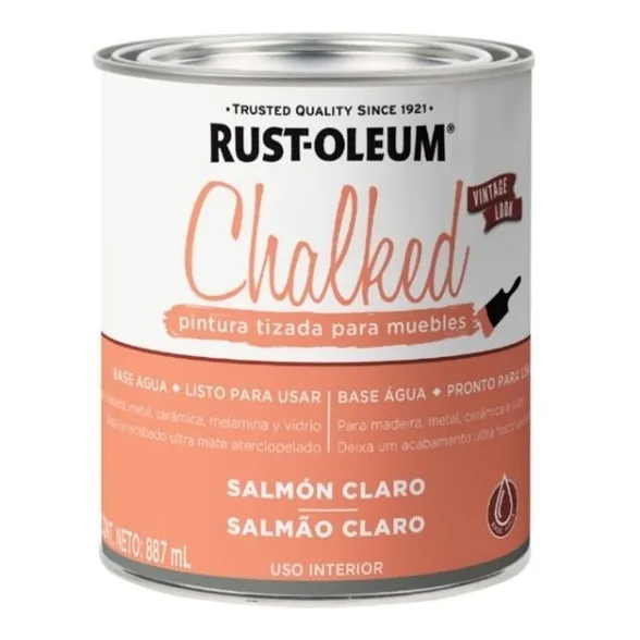 Chalked Pintura Tizada Brochable, Rust Oleum 887ml