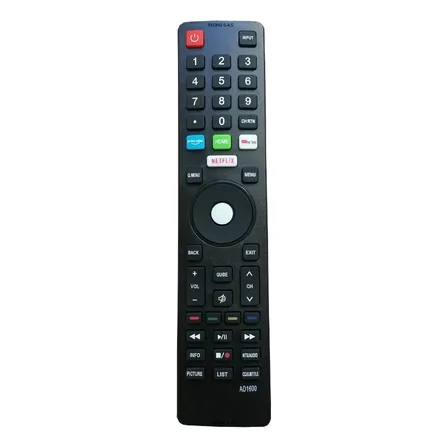 Control Remoto Generico Smart Tv Hyundai Bgh + Pilas Negro