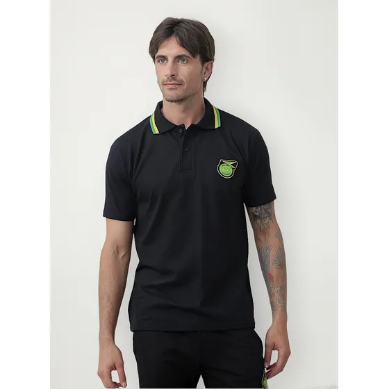 Chomba De Hombre Escudo Jamaica Little Jahmaica Algodón