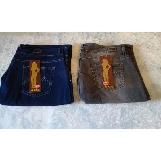 Pantalón Jeans De Dama  Clásico Corte Alto Axis Bota Recta 