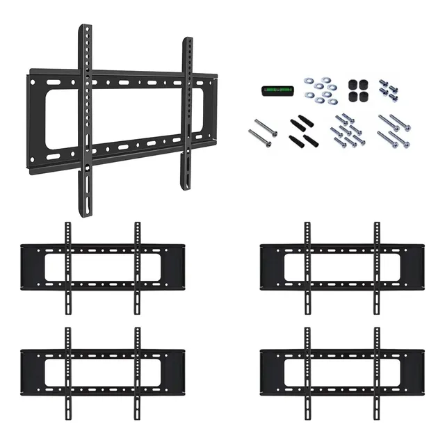 Monitor Pantalla Fija Soporte Tv Pared 40 A 80 Pulgadas 5pzs
