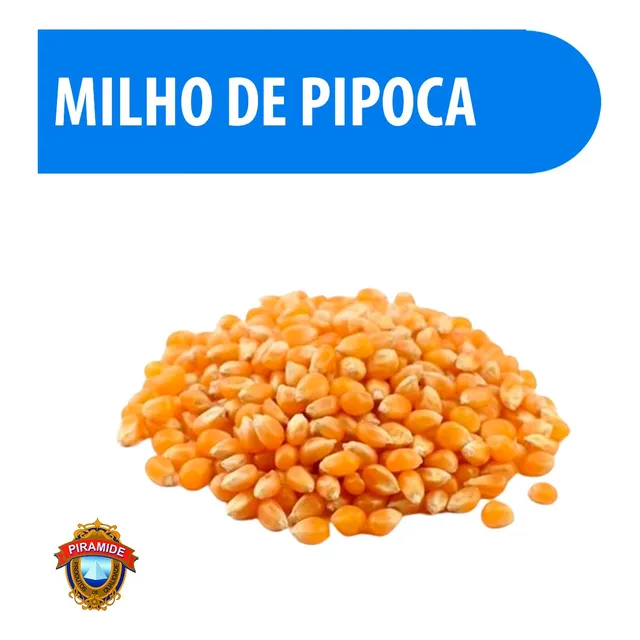 Milho De Pipoca 100% Puro 250g Pirâmide - Qualidade Premium